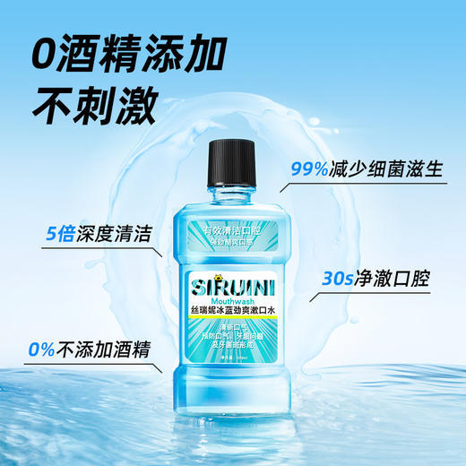 【有效祛味，持久清新！】漱口水薄荷瓶装250ml 口气清新清洁牙齿 护理牙龈口腔丝瑞妮漱口水-QQ 商品图1