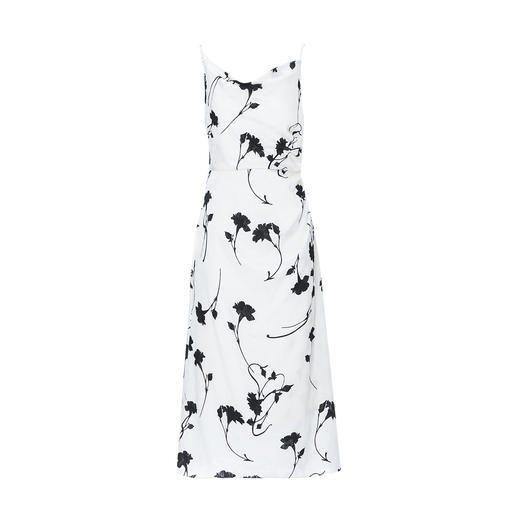 EITIE爱特爱气质荡领印花垂坠显瘦吊带连衣裙2025夏季新款8207931 商品图5