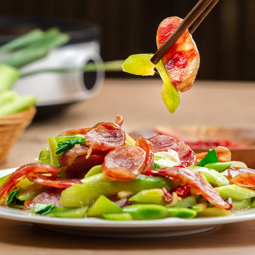 金字陈皮香肠220g新会陈皮腊肠广式咸甜风味腊味老字号特产 商品图3