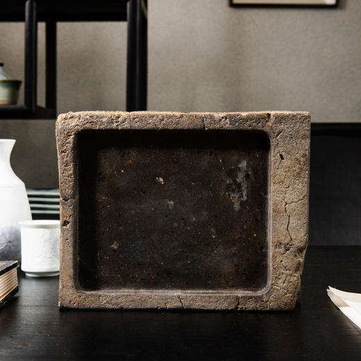 人物鱼纹古砖制砚 商品图5