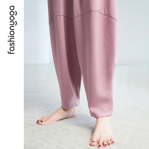 凡圣瑜伽禅意裤夏季薄款宽松束脚裤子垂感灯笼休闲裤FM11931JD【男女同款】 商品图12