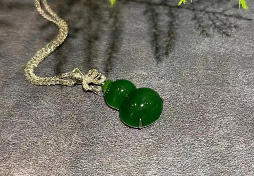 【御珠宫坊】金镶碧玉葫芦吊坠 商品图4