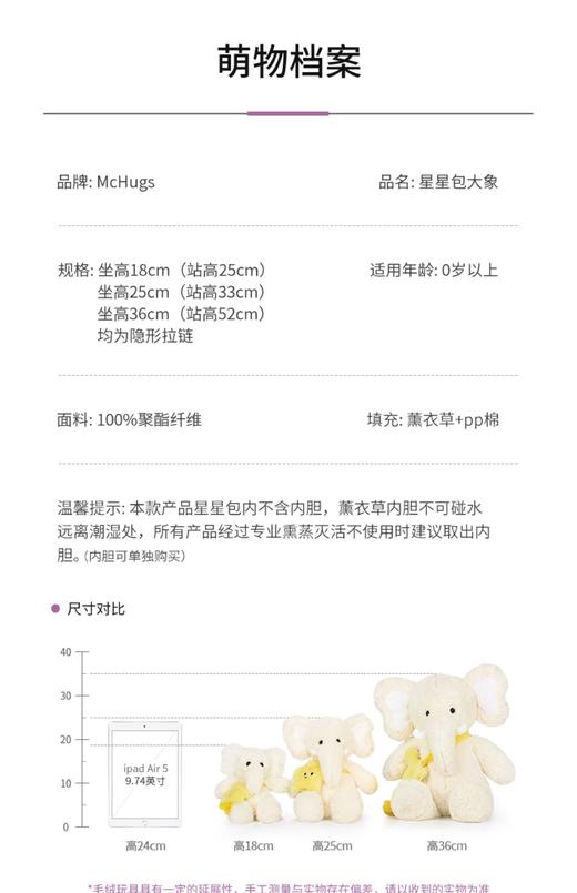 McHugs 奶咖听话兔子玩偶睡觉抱娃娃摆件毛绒玩具生日礼物情侣公仔 商品图3