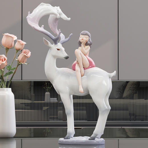 周双《鹿影随行》粉衣 商品图0