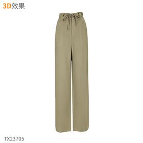 女裤当季韩版生态100%天丝麻高端面料拖地裤    AC-TX23705-7