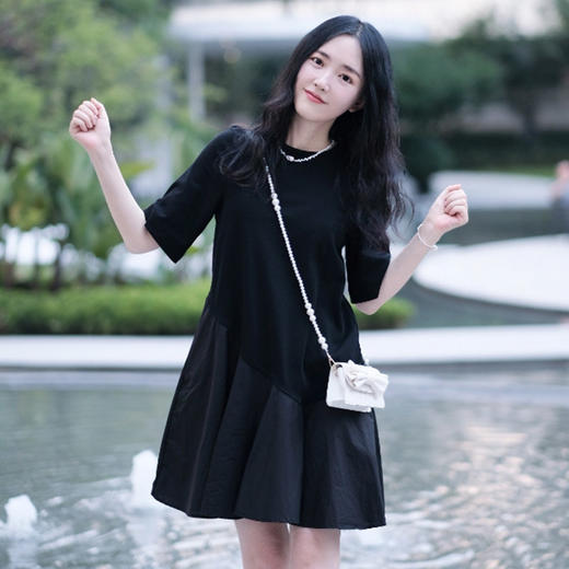 【高品质私服】【CS不对称设计连衣裙】府绸以紧密织法赋予面料挺括质感G1216-CC【无标出货 介意慎拍】 商品图0