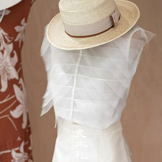 【预售7天】良木礼真丝无袖上衣（0989） 商品图0