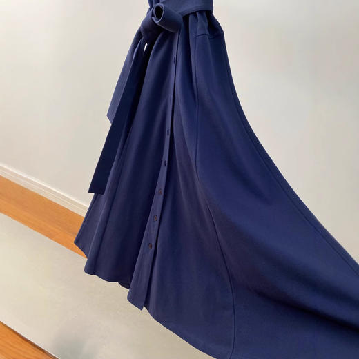 POLO领刺绣连衣裙25夏季新款显瘦优雅气质系带中长款裙女款！ 商品图2