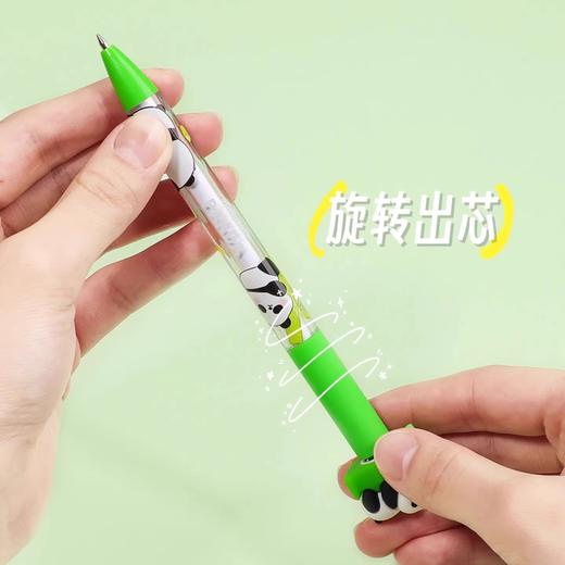 KK-8087可奇家熊猫解压中性笔 勤奋熊0.5mm黑色（1支装) 商品图3