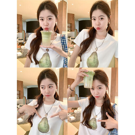 <曾小咸推荐>新品现货秒杀！卖完下架不再补 ！微信粉丝打折价！！ 雪梨印花短袖 日常99.99/件 立减40 秒杀59.99/件 毛边牛仔裤 日常199.99/件 立减110 秒杀89.99/件 商品图8