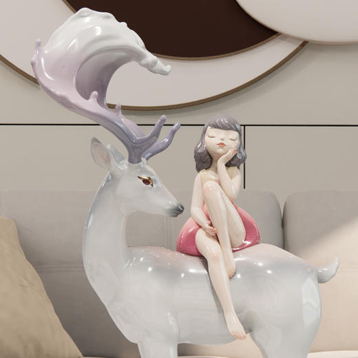 周双《鹿影随行》粉衣 商品图4