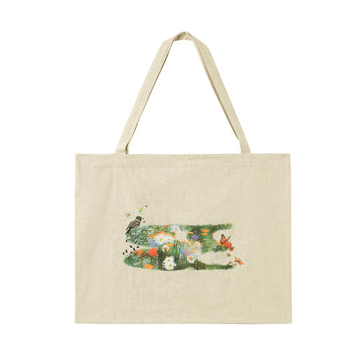 CryingCenter 3C花鸟大容量亚麻帆布袋  哭喊中心 商品图5