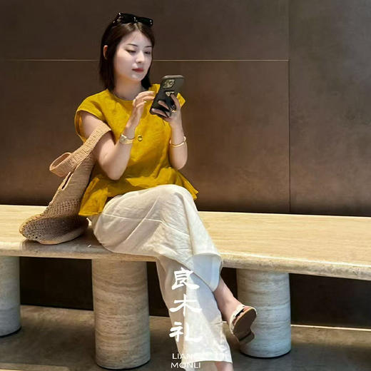 【现货】良木礼亚麻无袖上衣（3070） 商品图1