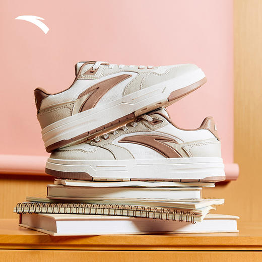 【399任选2件】安踏街顽LITE丨经典撞色潮流板鞋女夏季低帮小白鞋女鞋122538051 商品图3