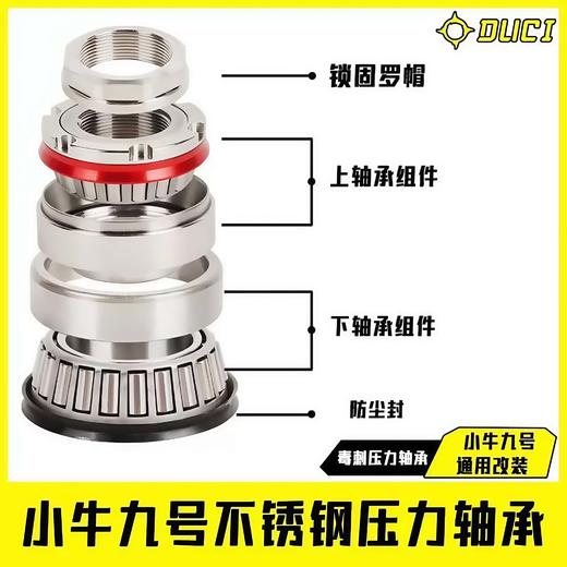 小牛九号黑骑士不锈钢钢碗 商品图0