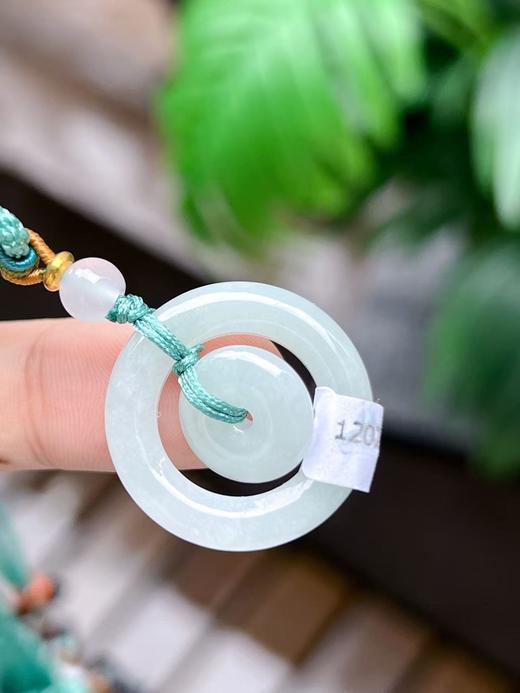 【直播大场福利】高冰翡翠子母扣吊坠 平安顺遂 心心相印 含证书 商品图3