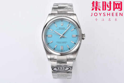 C厂劳力士蚝式恒动36系列126000 C厂恒动36mm 蒂芙尼蓝 C恒动36 板链 3230机 904L钢 中性腕表 商品图0