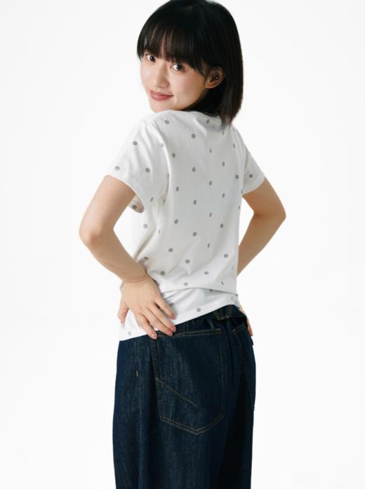 CryingCenter 女款3C苹果波点正肩tee 哭喊中心 商品图7