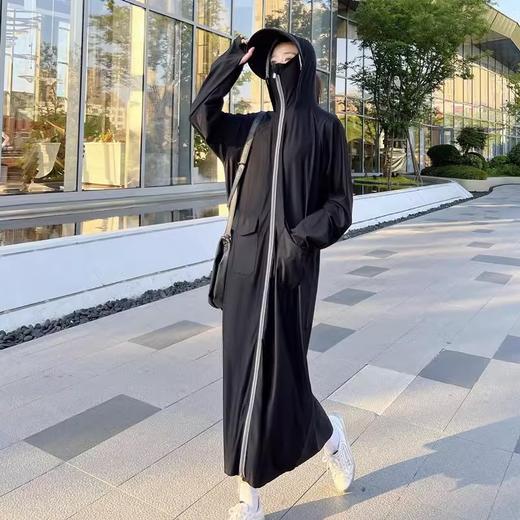 【原纱UPF50+防晒衣】长款全身防紫外线 电动车大码防晒服罩衫宽松  商品图8