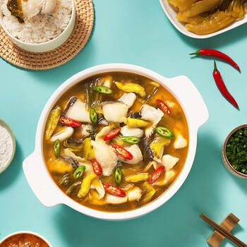 名揚名扬溜扬老坛酸菜鱼350g 酸爽脆嫩 酸汤肥牛烹制简单一料多用 /粮油调味 /调味品 /复合调味料 商品图5