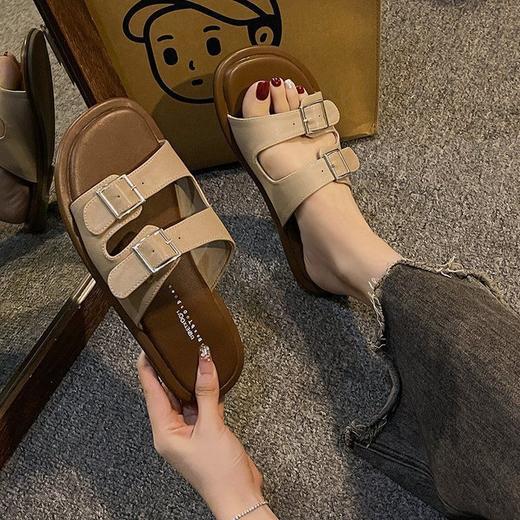 【19.9抢❗️夏季平底拖鞋】修脚显瘦，简约时尚舒适，防滑鞋底，耐脏易洗，柔软舒脚，新款淑女休闲凉拖鞋粉丝专属L 商品图7