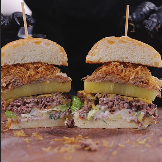 美名氏手撕猪肉1kg商用西餐三明治汉堡肉夹馍卷饼烤肉食材(顺丰发货) 商品图3