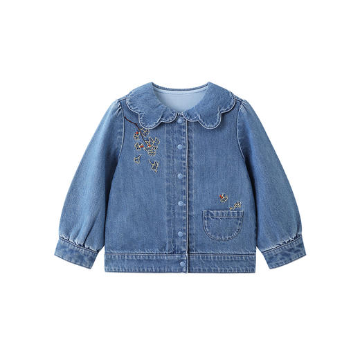 【商场同款】英氏儿童牛仔外套春秋时尚女童外套夹克中大童外套 商品图4