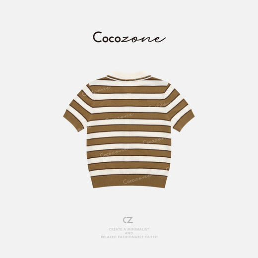 COCO ZONE 刘一一 “摩卡polo”桑蚕丝混纺毛织上衣CD1A0998 商品图2