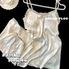 【冰丝带胸垫吊带套装】睡衣女夏季睡裙 吊带短裤新款性感家居服  商品缩略图3