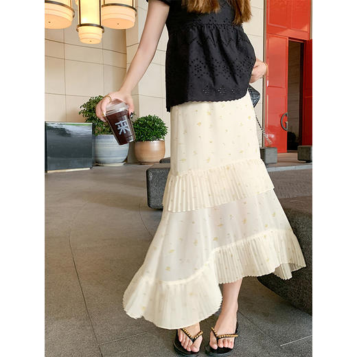 <曾小咸推荐>不规则裙摆碎花半身裙女夏季 商品图0