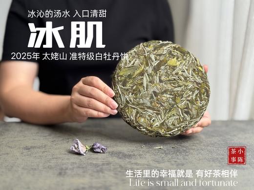 【新茶上市】《冰肌》2025准特级白牡丹饼，又清，又鲜，又香，冰雪微甜，清雅不可方物（1饼收藏装） 商品图3