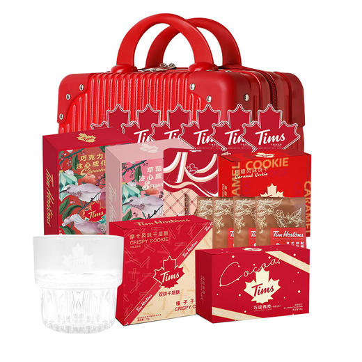 Tim Hortons休闲零食新年礼盒536g 混合饼干零食咖啡 商品图0