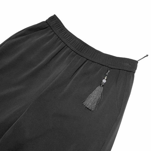 夏季韩版松紧腰轻国风醋酸纤维直筒裤    AC-5T7189 商品图9