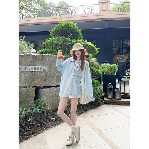 【189元任选2件】最后一波现货！蕾丝拼接长袖衬衫 商品图1