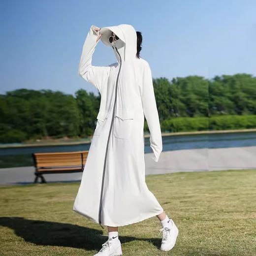 【原纱UPF50+防晒衣】长款全身防紫外线 电动车大码防晒服罩衫宽松  商品图6