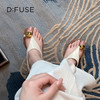 Dfuse迪芙斯2025夏季新款度假风人字拖T带平底鞋套趾凉鞋女鞋DFD2115103 商品缩略图12