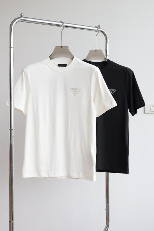 P.R.D 喷墨印花小标 纯棉圆领短袖T恤 TX534 商品图2