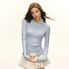 Ariseism  美式复古设计感假两件毛衣针织衫女春季新款修身上衣 商品缩略图3