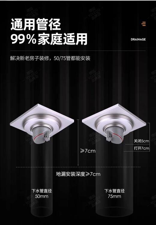 886钢九厘斜条单用地漏-枪灰 商品图2