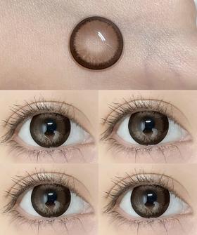 Yukicon半年抛美瞳 珍宝珠棕 14.5mm