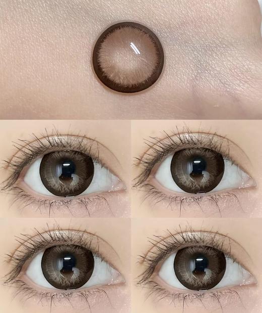 Yukicon半年抛美瞳 珍宝珠棕 14.5mm 商品图0
