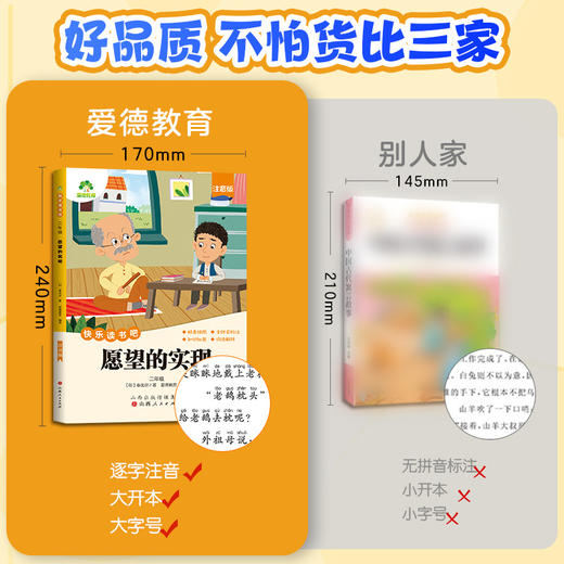 【全套9册】快乐读书吧二年级上册下册语文必读小学生课外书注音版配套人教版小鲤鱼跳龙门一只想飞的猫神笔马良七色花愿望的实现 商品图3