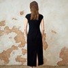 EITIE爱特爱法式优雅气质高级V领a字开叉显瘦连衣裙夏季新款8207923 商品缩略图4