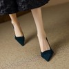 【预售5天】法式尖头细跟浅口单鞋气质百搭OL真皮高跟鞋女YS&3917 商品缩略图1