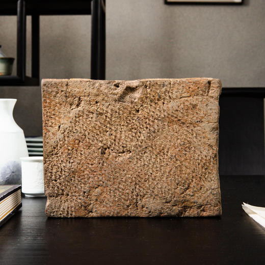 人物鱼纹古砖制砚 商品图6