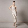 Solo seta22姆米重磅真丝吊带睡裙女桑蚕丝缎面长款露背丝绸秋冬 商品缩略图3