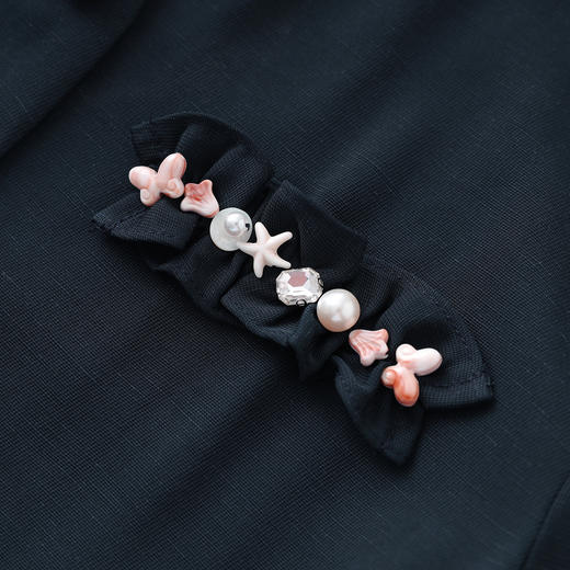 「高货wl」全新升级【铂金会员431/天猫579/差价148】(99124)洛诗琳夏季简约通勤V领短袖上衣通勤显瘦直筒裤两件套女 商品图3