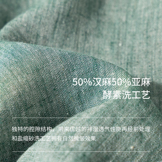 绽放522+218朵/100%汉麻高端宽松文艺休闲百搭防晒衬衫夏小衫 商品图5