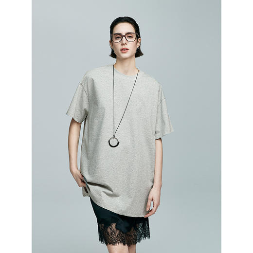 棉仓363601020初棉男友风风廓形T裙 商品图0