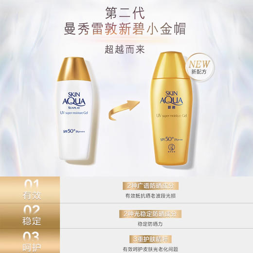 曼秀雷敦新碧双重保湿水感防晒露SPF50+ 80g 商品图1